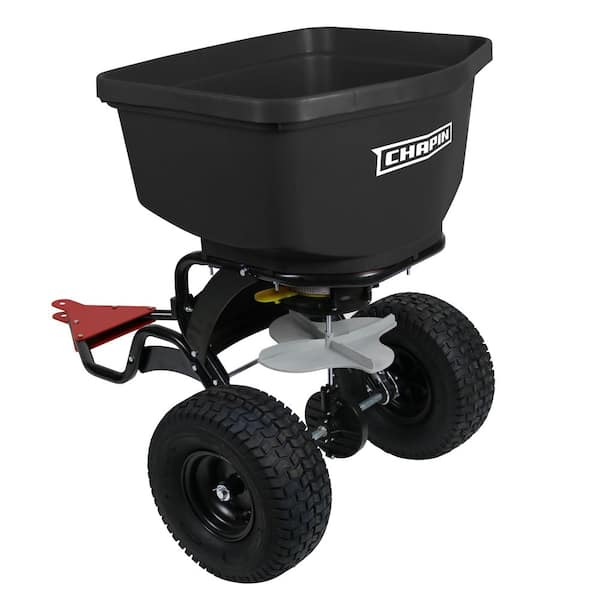 Chapin 150 lbs. Black Hopper Auto-Stop Tow Behind Spreader
