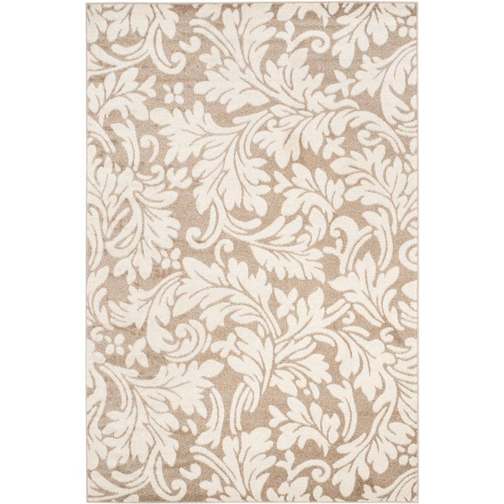 Amherst Wheat/Beige 6 ft. x 9 ft. Floral Geometric Area Rug price history on PriceWatchPro