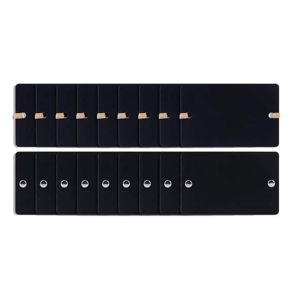 Unbranded 18 Pieces Acrylic Basket Labels Storage Tags with Chalk Marker Removable for Wire Wicker Woven Baskets Pantry