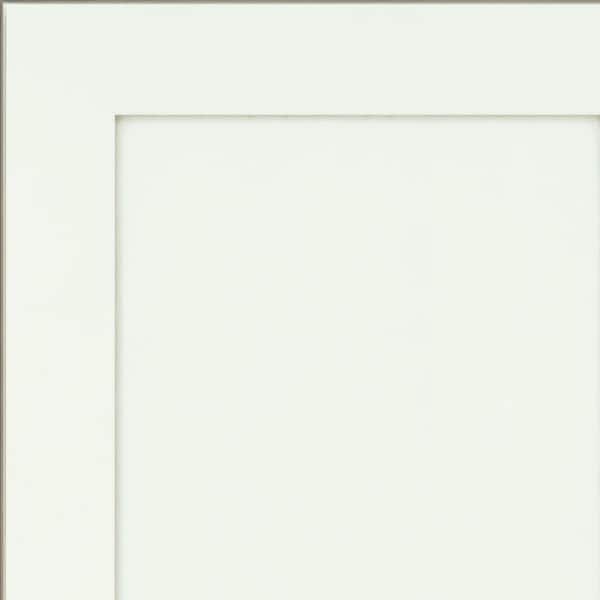 Thornton 7 5/16 in. W x 3/4 in. D x 7 5/16 in. H Quarter Cabinet Door Sample in Dove White