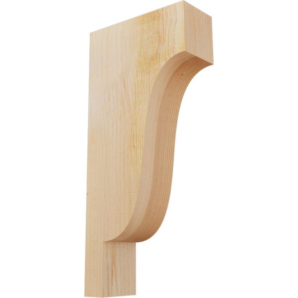 Ekena Millwork 4 in. x 10 in. x 22 in. Douglas Fir Newport Rough Sawn Corbel