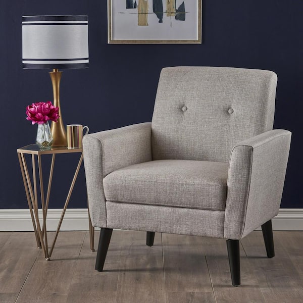 Sienna Beige Fabric Upholstered Club Chair