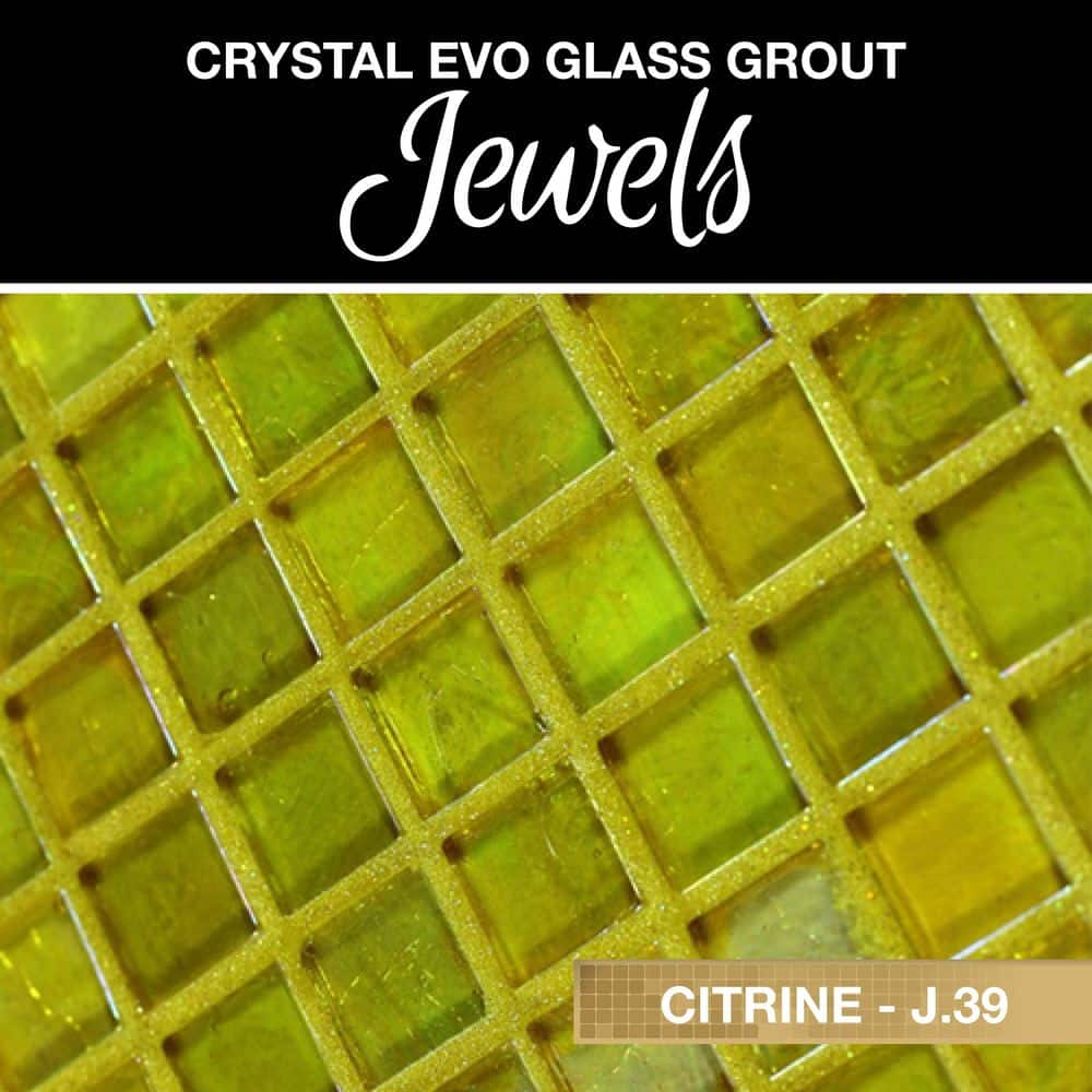 Citrine 75 grams Glass Grout Jewels with Crystal EVO