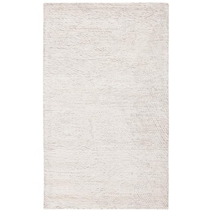 Metro Natural/Ivory Doormat 3 ft. x 5 ft. Solid Color Abstract Area Rug