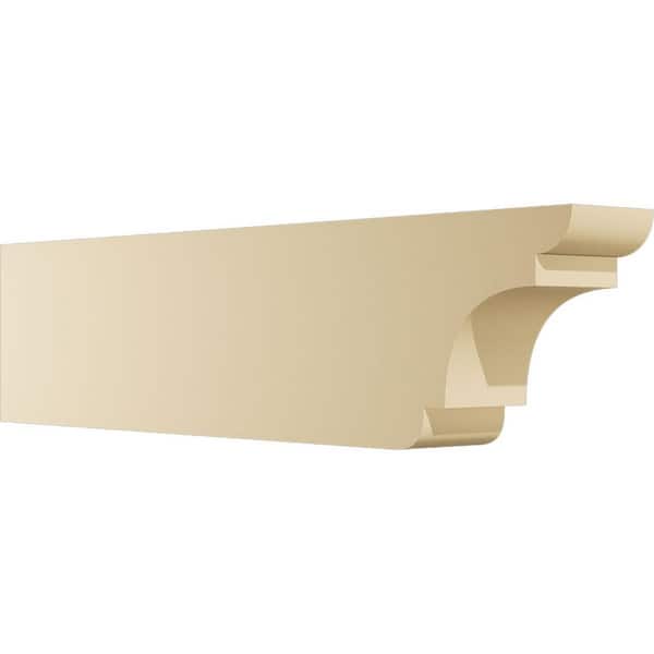 Ekena Millwork 5 in. W x 10 in. H x 42 in. L Standard New Brighton Signature Polyurethane Outlooker, Primed Tan