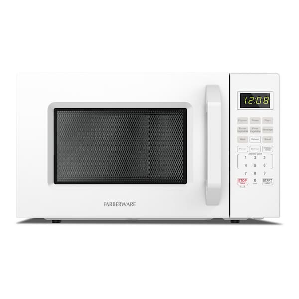 Farberware 1.1 cu. ft. 1000-Watt Compact Microwave Oven, White