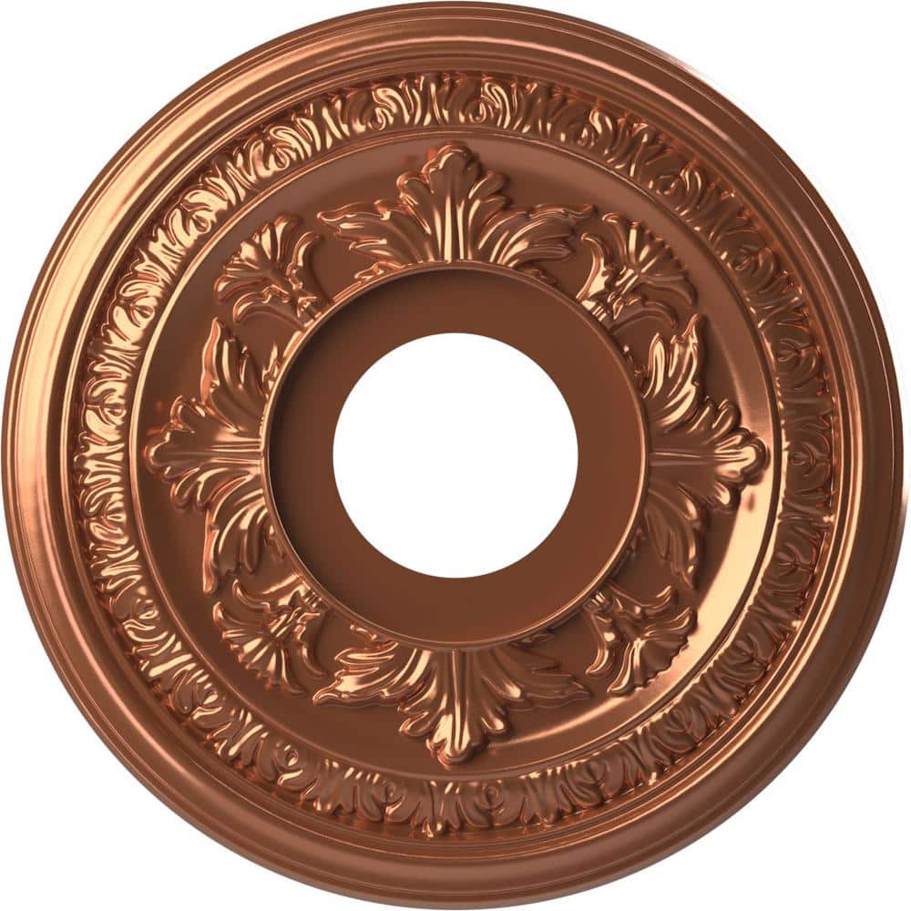 "13"" OD x 3-1/2"" ID x 3/4"" P Baltimore Thermoformed PVC Ceiling Medallion Fits Canopies up to 5-1/4"", Bright Coat Copper" price history on PriceWatchPro