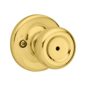 Brass Mobile Home Polished Bed/Bath Door Knob with Microban Antimicrobial Technology and Lock