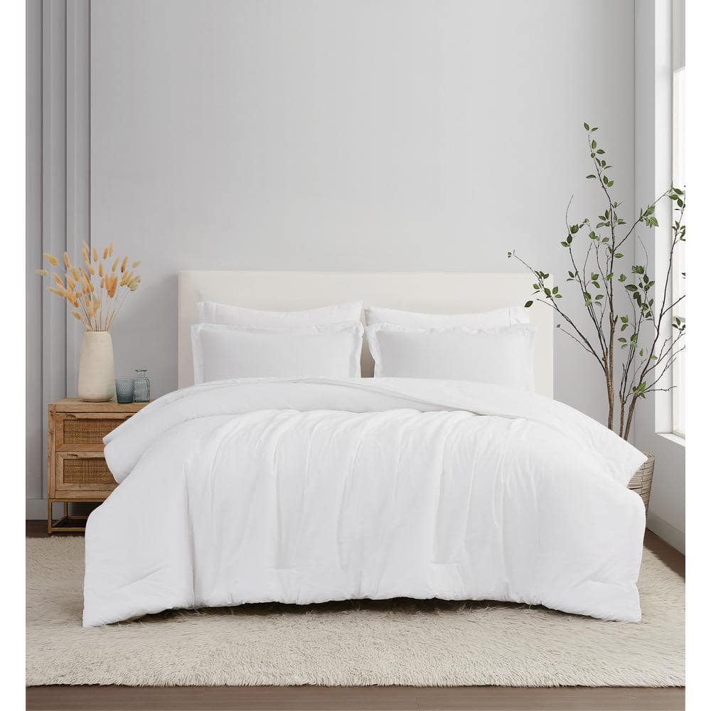 King White Organic Down Alternative Bedspread Set