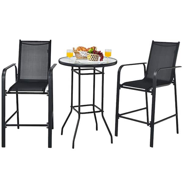 bunnings bar table and chairs