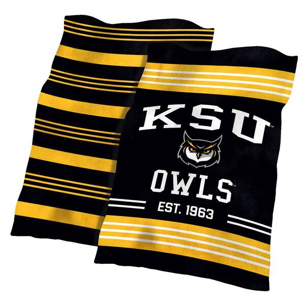 logobrands Kennesaw State Colorblock Plush Polyester Blanket