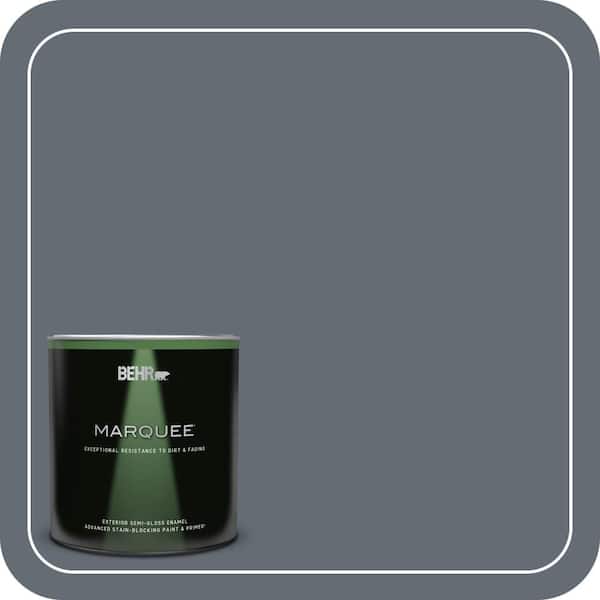 BEHR MARQUEE 1 qt. #PPU26-22 Summer Storm Semi-Gloss Enamel Exterior Paint & Primer