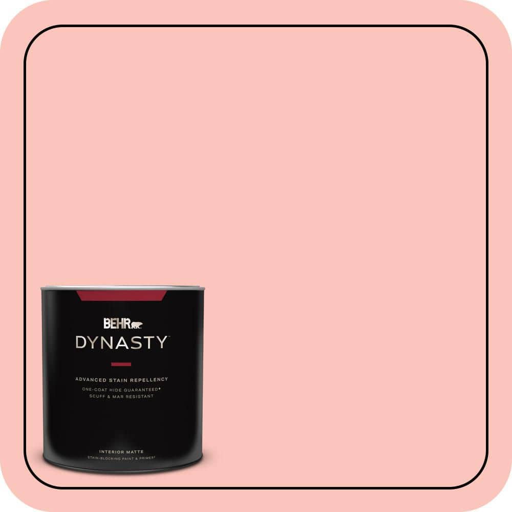 1 qt. #170C-3 Coral Bells Matte Interior Stain-Blocking Paint & Primer product image for price tracking