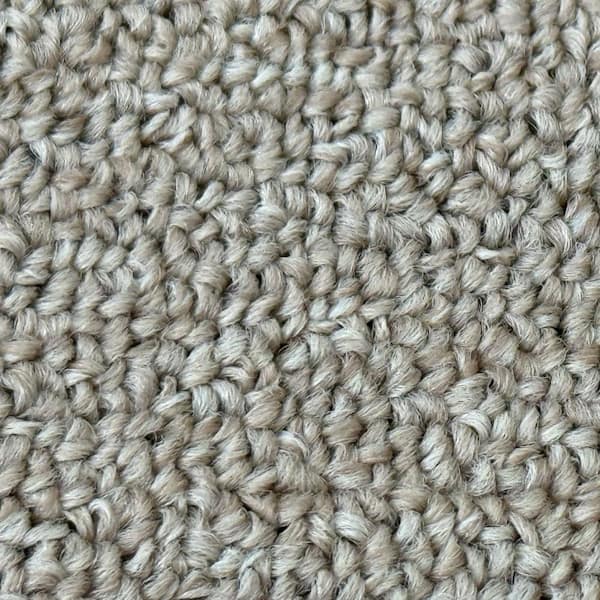 Runner Rug 3 ft. x 6 ft. Solid Color Beige Low-Pile Area Rug