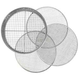 12 in. Stainless Steel Worm Castings Sifter (4 Screens)