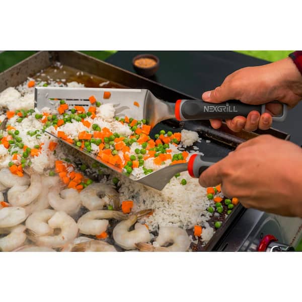 Daytona Stainless Steel Outdoor Kitchen Griddle Spatula 2-Piece Set