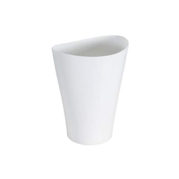 Spa Works 9 qt. Plastic Waste Basket in Clear