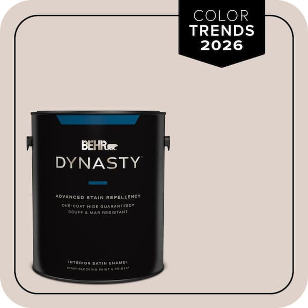 BEHR DYNASTY 1 gal. #N150-1 Mocha Ice Satin Enamel Stain-Blocking Interior Paint and Primer