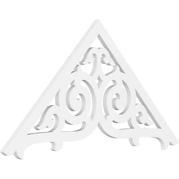 Ekena Millwork Athens 1 in. D x 24 in. W x 48 in. L Signature Urethane Gable Pediment