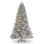 9 ft. Feel Real Iceland Fir Hinged Tree with 4500 LED Dual Color Cosmic Lights with PowerConnect