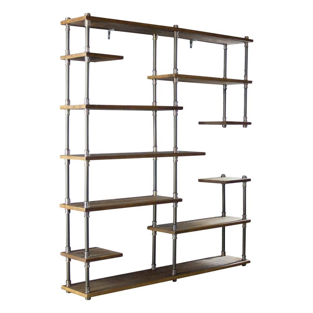 Furniture Pipeline New Age 73 in. Hammered Bronze/Aged Bronze Metal 11