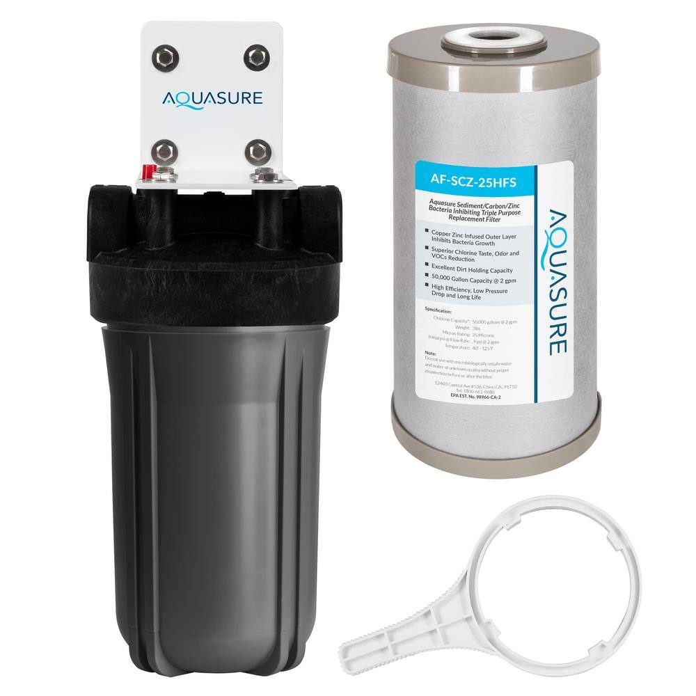 Aquafilter 3 Stage 10 Water Purifier Softening Filter Kit 3/4 | eBay