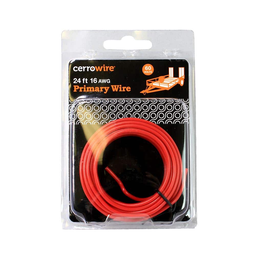 10 GAUGE WIRE RED 20' FT PRIMARY AWG STRANDED COPPER POWER REMOTE MTW
