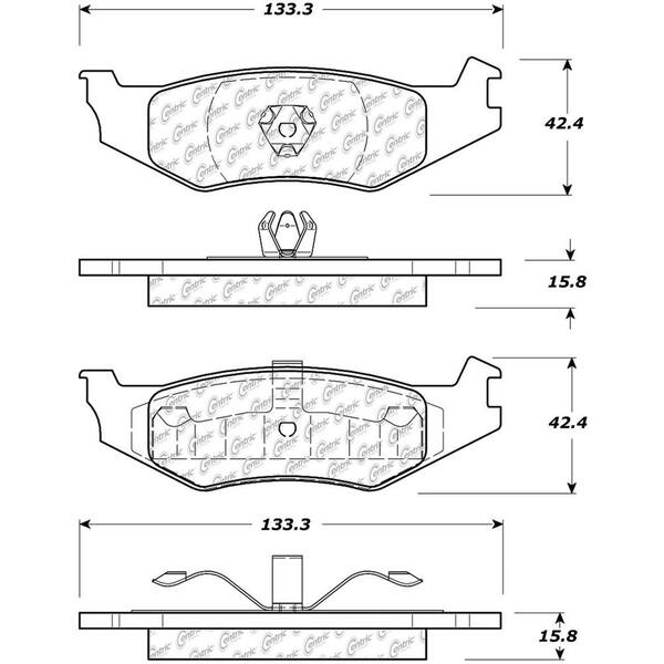 Centric Parts Disc Brake Pad Set