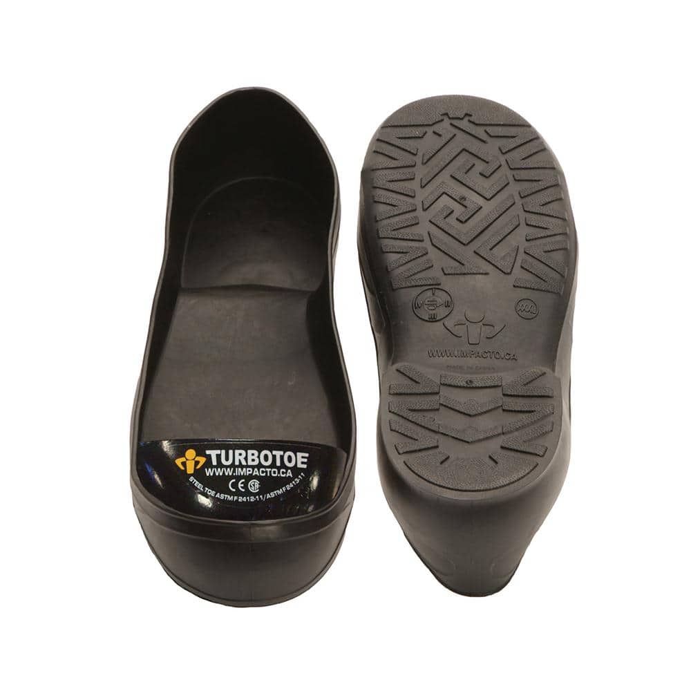 TurboToe Men's 15-16 Black Steel Toe Cap Overshoes, Black/Black -  IMPACTO, TTXXXL