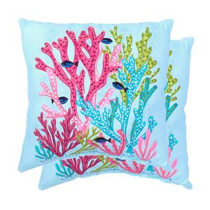 Hampton Bay Blue Outdoor Pillows Patio Furniture The Home Depot