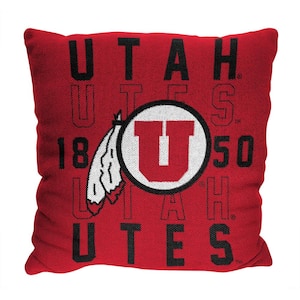 NCAA Utah Stacked Pillow
