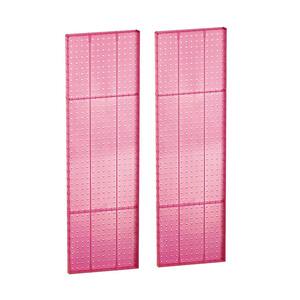 44 in. H x 13.5 in. W Styrene Pegboard in Pink (2-Pieces per Box)
