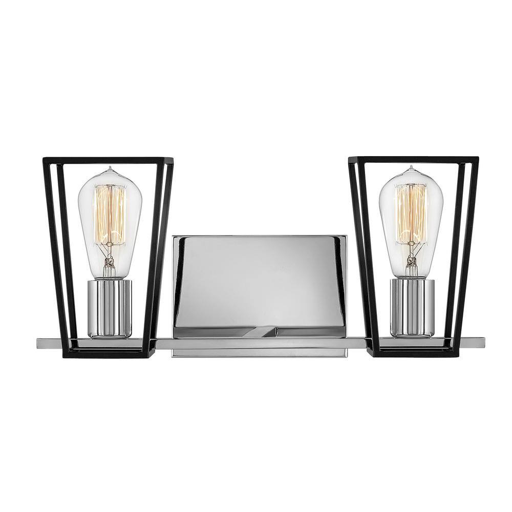 Filmore 16'' Chrome Industrial 2-Light Bath Vanity