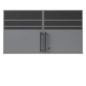 Trace 36 in. W x 20 in. H x 12 in. D Engineered Wood 2 Door Garage Wall Cabinet Graphite