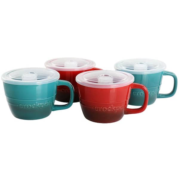 Large Pottery Coffee Mug 24 oz - Jumbo Tea Cup - Oversized Ceramic Soup Mug with Handle - 1 Pcs (Tan to Beige)