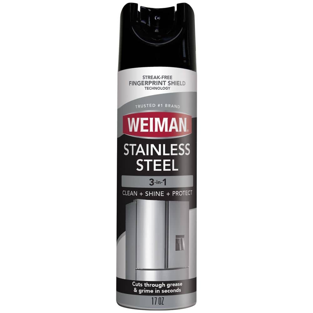 Weiman 17 oz. Stainless Steel Cleaner and Polish Aerosol 49A - The