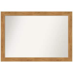Carlisle Blonde 40 in. W x 28 in. H Rectangle Non-Beveled Wood Framed Wall Mirror in Unfinished Wood