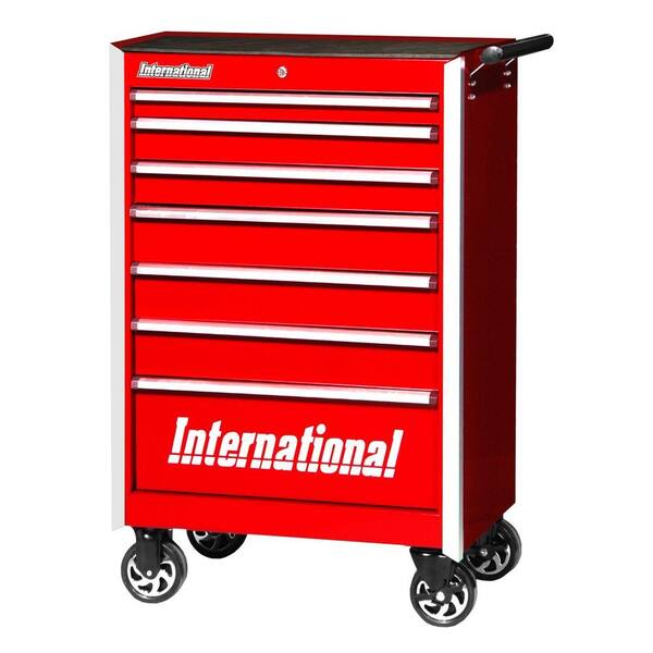 International Pro Series 27 in. 7-Drawer Cabinet, Red