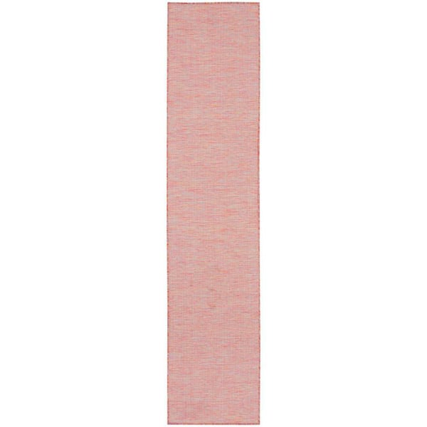 Nourison Positano Rainbow 2 ft. x 8 ft. Solid Contemporary Indoor/Outdoor Kitchen Runner Area Rug