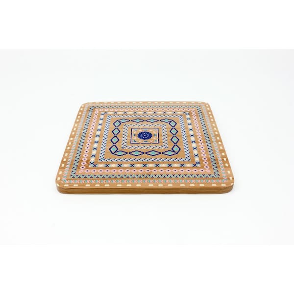 Bamboo Multi-Colored Trivets (Set of 4)