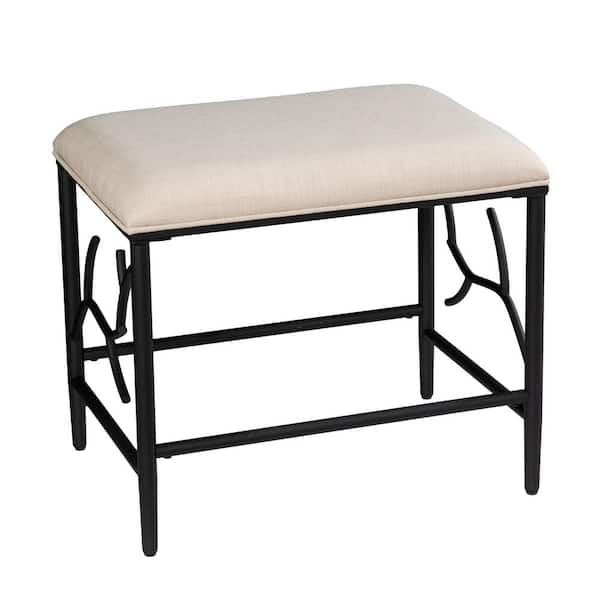 Southern Enterprises Tudor White Bench (21 in. H x 23.5 in. x 17.5 in. D)