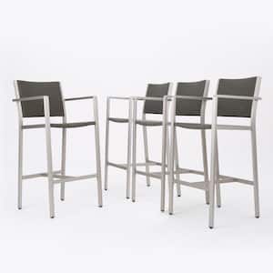 Valentina Faux Rattan Outdoor Bar Stool (4-Pack)