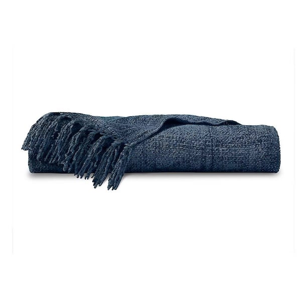 ELLA JAYNE Cozy Midnight Blue Throw Blanket