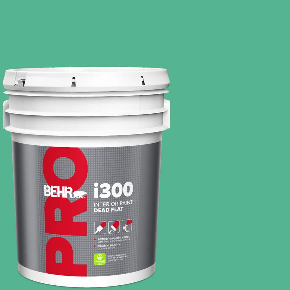 5 gal. #MQ4-16 Aruba Green Dead Flat Interior Paint price history on PriceWatchPro