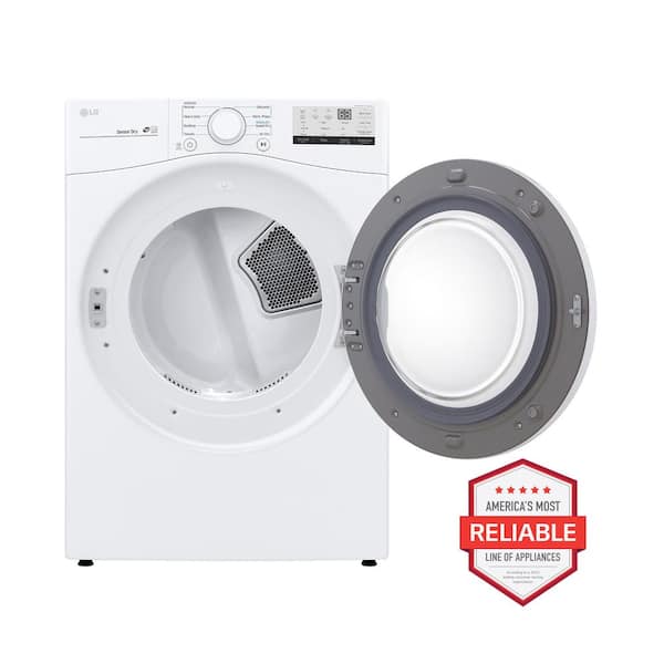 7.4 Cu. Ft. Vented Stackable Gas Dryer in White with Sensor Dry