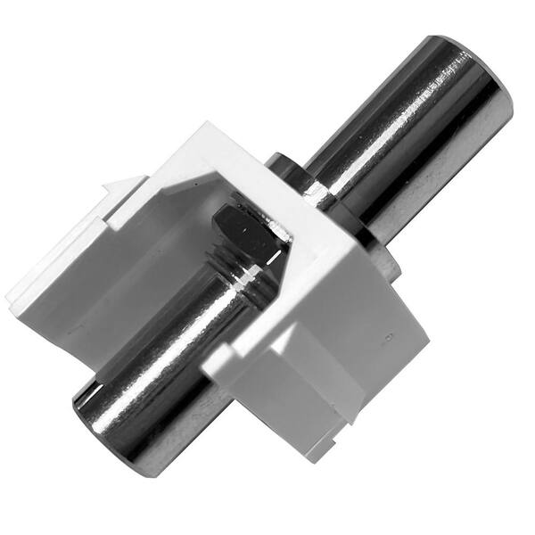 NTW 3.5 mm Silver F/F Feed-Through Snap-In Keystone Jack Insert