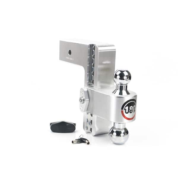 Weigh Safe 180 Hitch - 8" Adjustable Trailer Hitch Ball Mount for 3" Receiver w/ Chrome Plated Balls, 21,000 lbs GTW