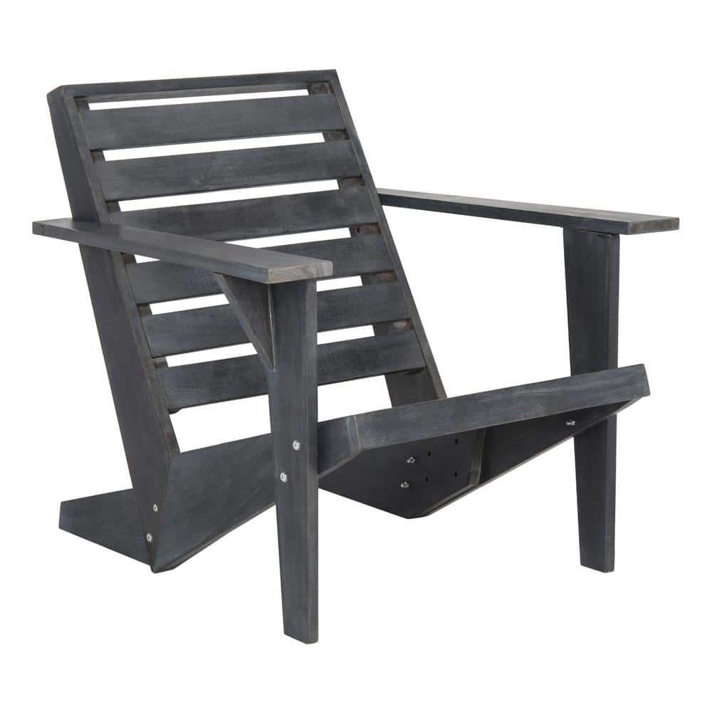 Lanty Dark Slate Gray Acacia Wood Adirondack Chair