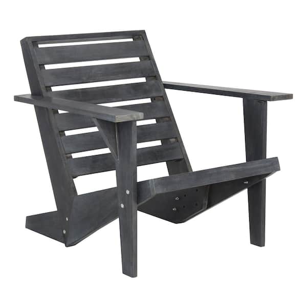 Lanty Dark Slate Grey Wood Adirondack Chair