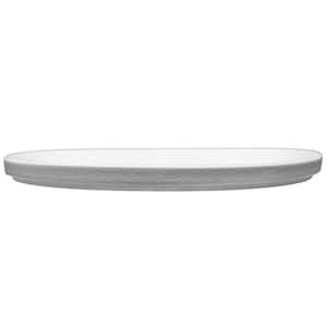 Colortex Stone Gray 11.5 in. Porcelain Round Platter